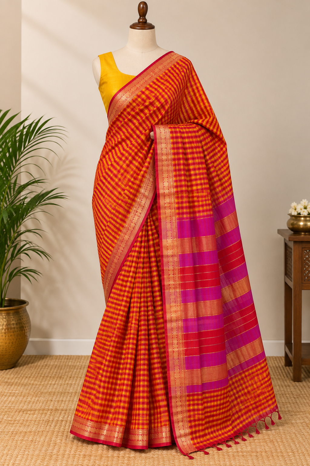 Garbhareshmi Indori Saree